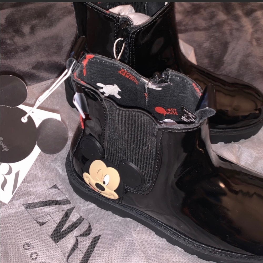 Zara Disney Mickey minnie mouse boots shoes NEW